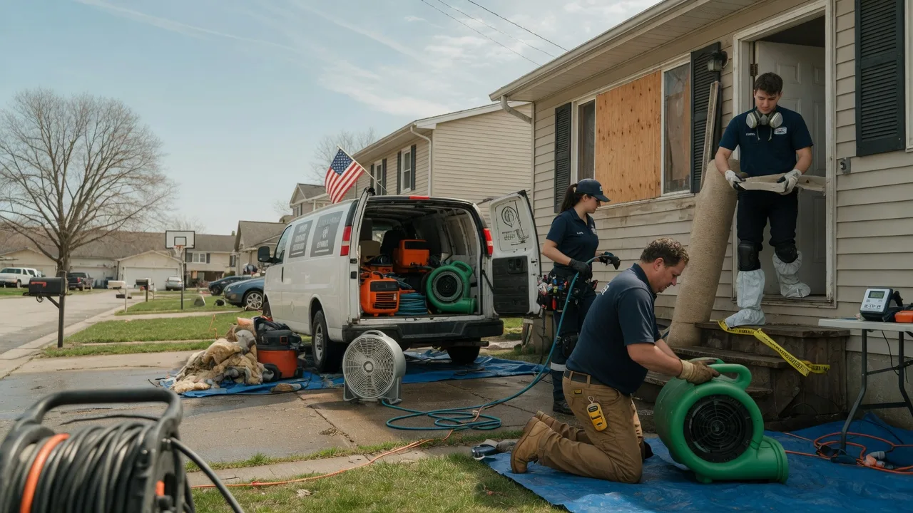 Water Damage Restoration in Chambersville, PA near me